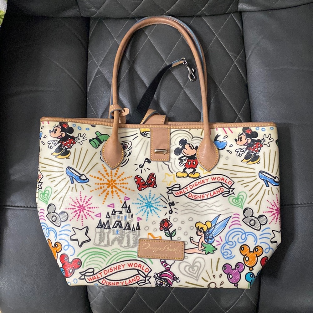 Dooney Bourke Disney Rare Sketch Large Tote Handbag